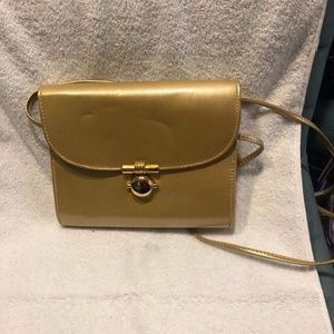 Gold evening crossbody